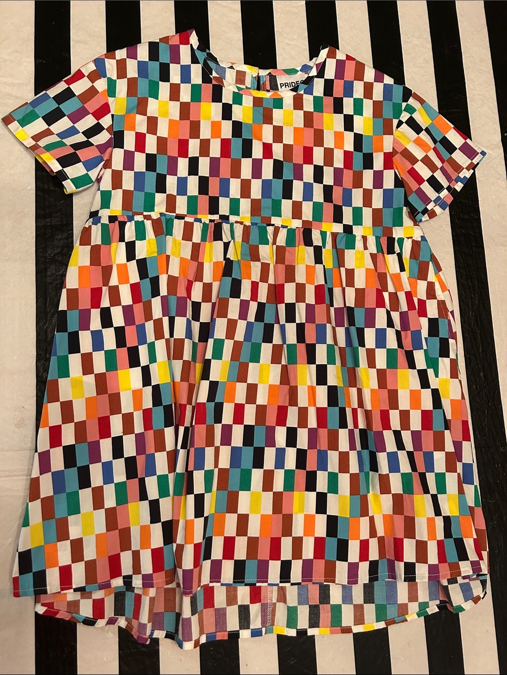 Target Multicolor Checkerboard Kids Casual Dress